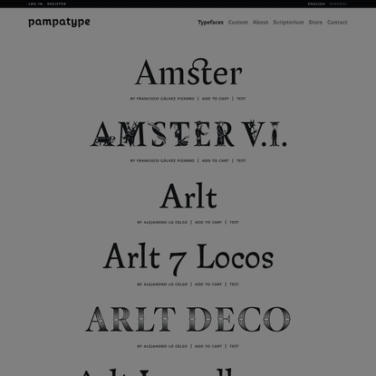 PampaType Font Foundry | Typefaces