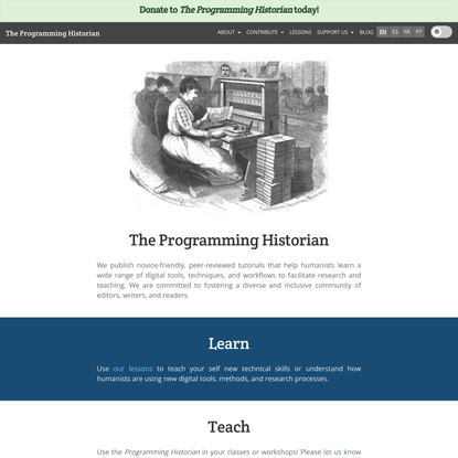The Programming Historian | Programming Historian