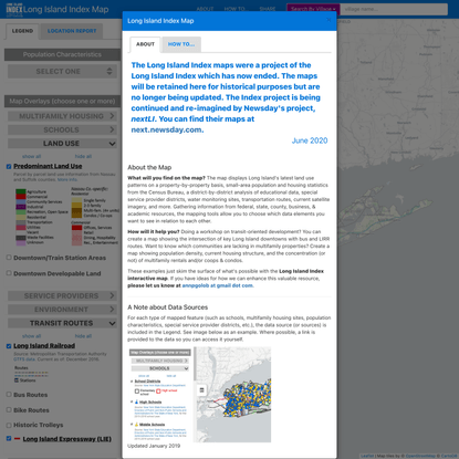 Long Island Index: Interactive Map
