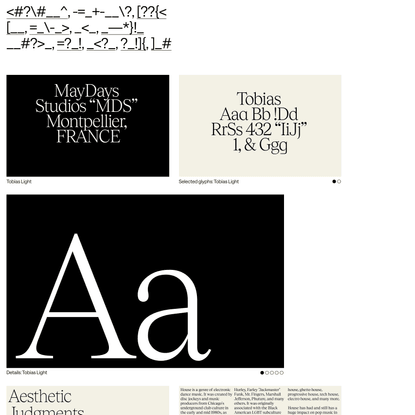 Tobias - Displaay Type Foundry
