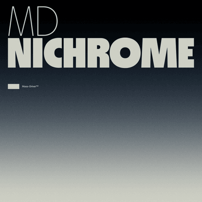 MD Nichrome Typeface