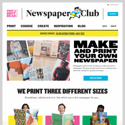 Newspaper Club - Make and print your own newspapers