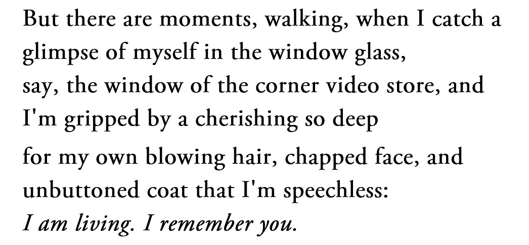 What the Living Do, Marie Howe