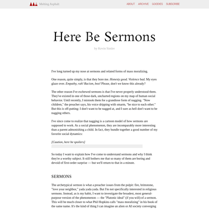 Here Be Sermons