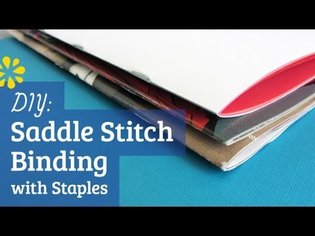 DIY Staple Saddle Stitch Bookbinding Tutorial | Sea Lemon