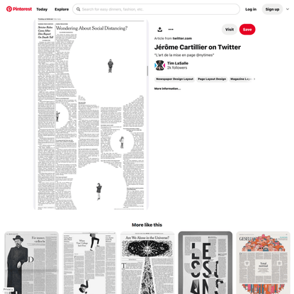 Jérôme Cartillier on Twitter | Graphic design layouts, Newspaper design layout, Magazine layout design