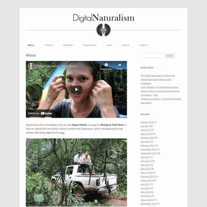 Digital Naturalism | Performative Tool-Making for Behavioral Inquiry