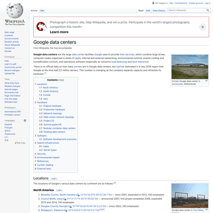 Google data centers - Wikipedia