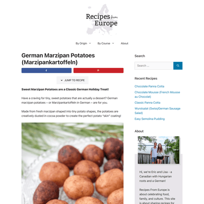 German Marzipan Potatoes (Marzipankartoffeln) | Recipes From Europe