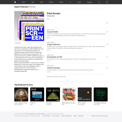 ‎Print Screen on Apple Podcasts