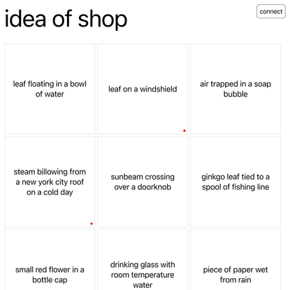Idea of Shop