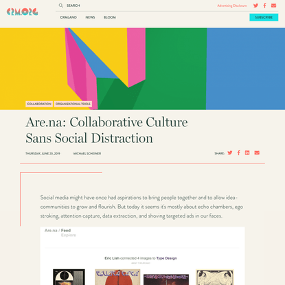 Are.na: Collaborative Culture Sans Social Distraction