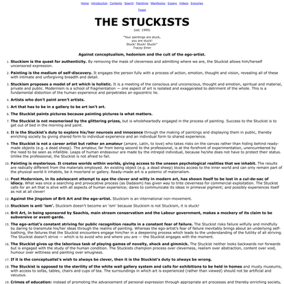 The Stuckists manifesto
