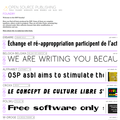 OSP (Open Source Publishing) →