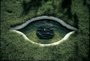 L’oeil d’Aramon designed by garden designer Pascal Cribier (1953-2015)