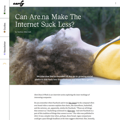 Early Magazine | Can Are.na Make The Internet Suck Less?