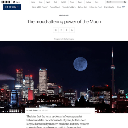 The mood-altering power of the Moon