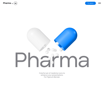 3d pharma illustrations