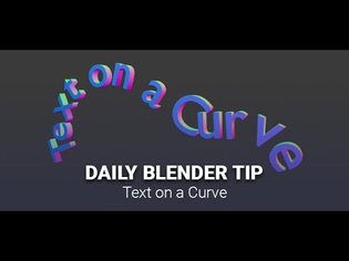Daily Blender Secrets - Text on a Curve