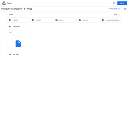 Pimsleur French [Level 1-5 + Plus] - Google Drive