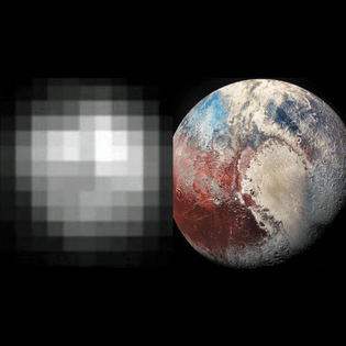 Pluto, 24 years apart