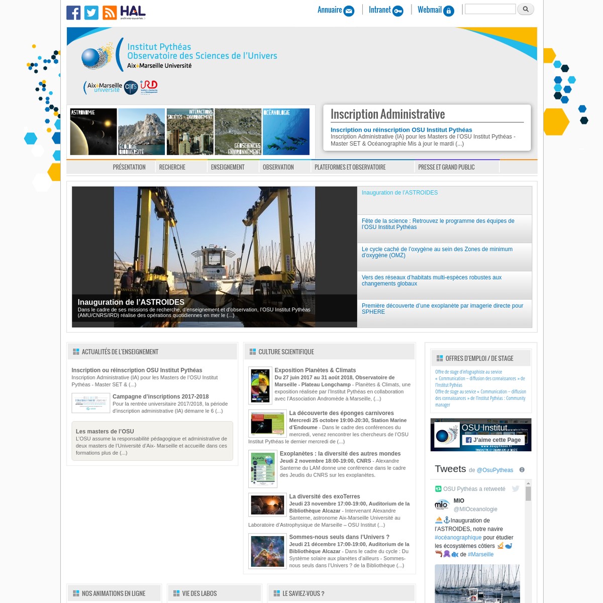 Observatoire Des Sciences De L Univers Institut Pyth as Are na