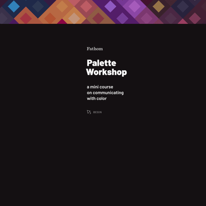 Palette Workshop by Fathom Information Design