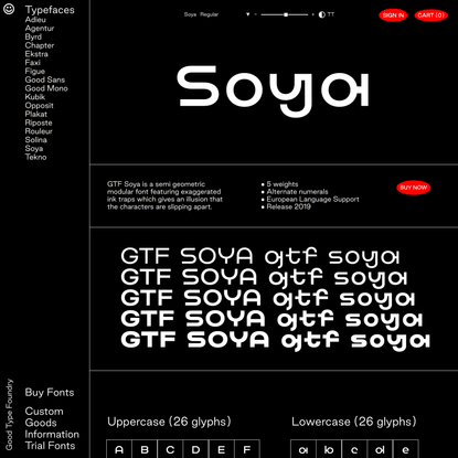 Soya — Good Type Foundry