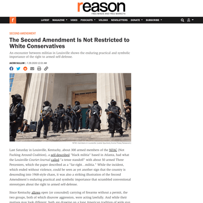 The Second Amendment Is Not Restricted to White Conservatives