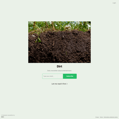 Dirt | Substack