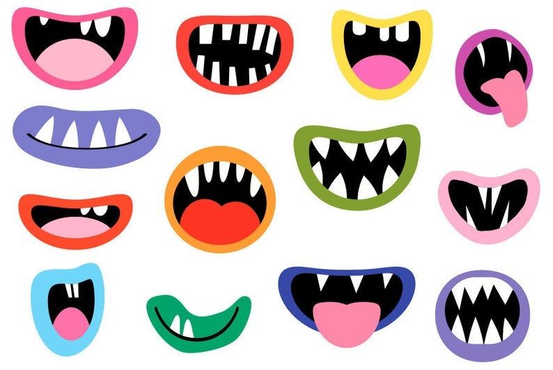 monster-mouths-clipart-set-funny-face-element-silly-alien-teeth-clip-art-ugly-halloween-lips-party-decoration-photo-booth-pr...