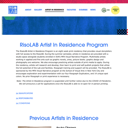 Artist in Residence - RisoLAB
