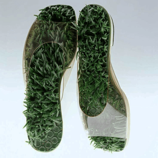 "Barefoot in the Grass" sandals, Herbert & Beth Levine (c.1960s)