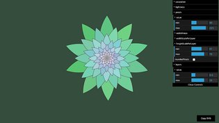 Generative SVG flowers