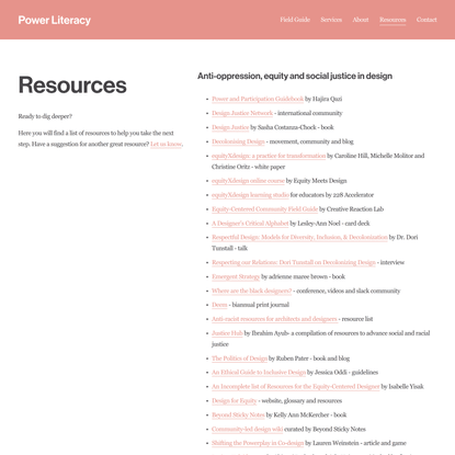 Resources — Power Literacy