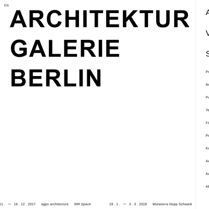 Architektur Galerie Berlin