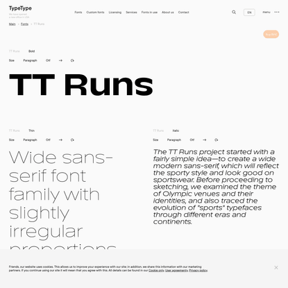 TT Runs | Commercial Fonts