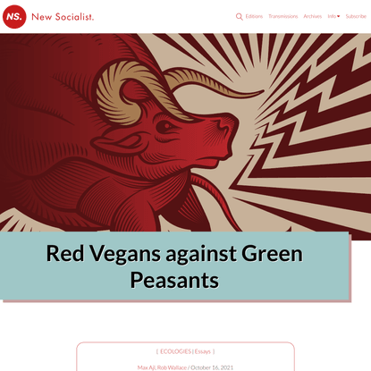 Red Vegans against Green Peasants
