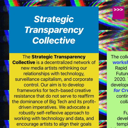 STRATEGIC TRANSPARENCY COLLECTIVE