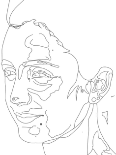 Portrait contour drawing II
