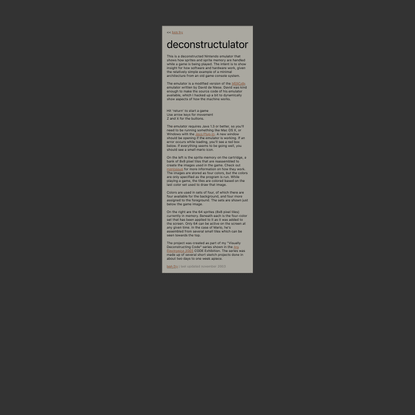 deconstructulator | ben fry