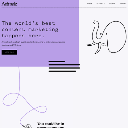 Animalz | Content Marketing Services for SaaS Companies