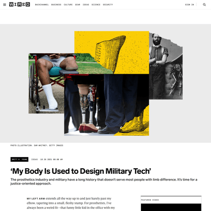 ‘My Body Is Used to Design Military Tech’ | WIRED