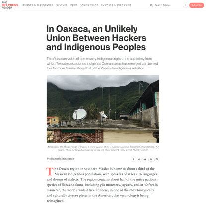 In Oaxaca, an Unlikely Union Between Hackers and Indigenous Peoples
