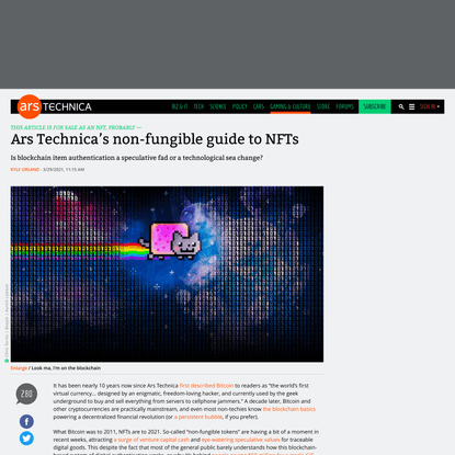 Ars Technica’s non-fungible guide to NFTs
