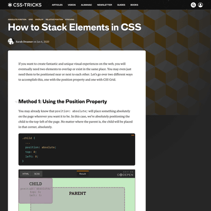How to Stack Elements in CSS
