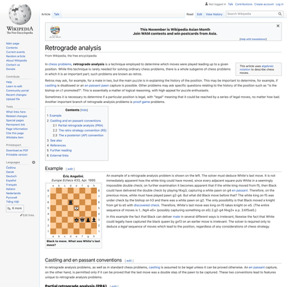 Retrograde analysis - Wikipedia