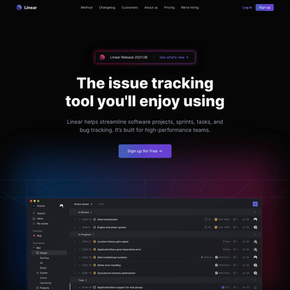 Linear – The issue tracking tool you'll enjoy using