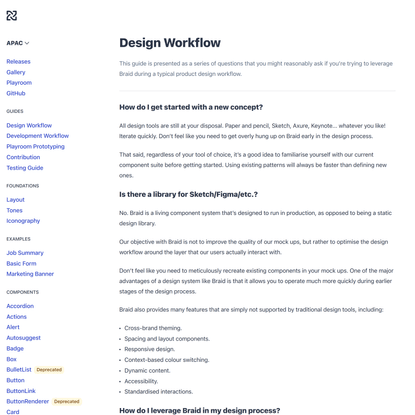 Design Workflow — Braid Design System