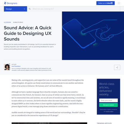 Sound Advice: A Quick Guide to Designing UX Sounds